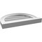 Ekena Millwork Round Top Surface Mount PVC Gable Vent w/ 2"W x 2"P Brickmould Sill Frame, 18"W x 14"H GVPRT18X1403SN - alternate 3
